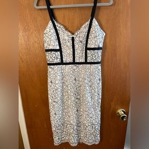 Black and White Lace Dress